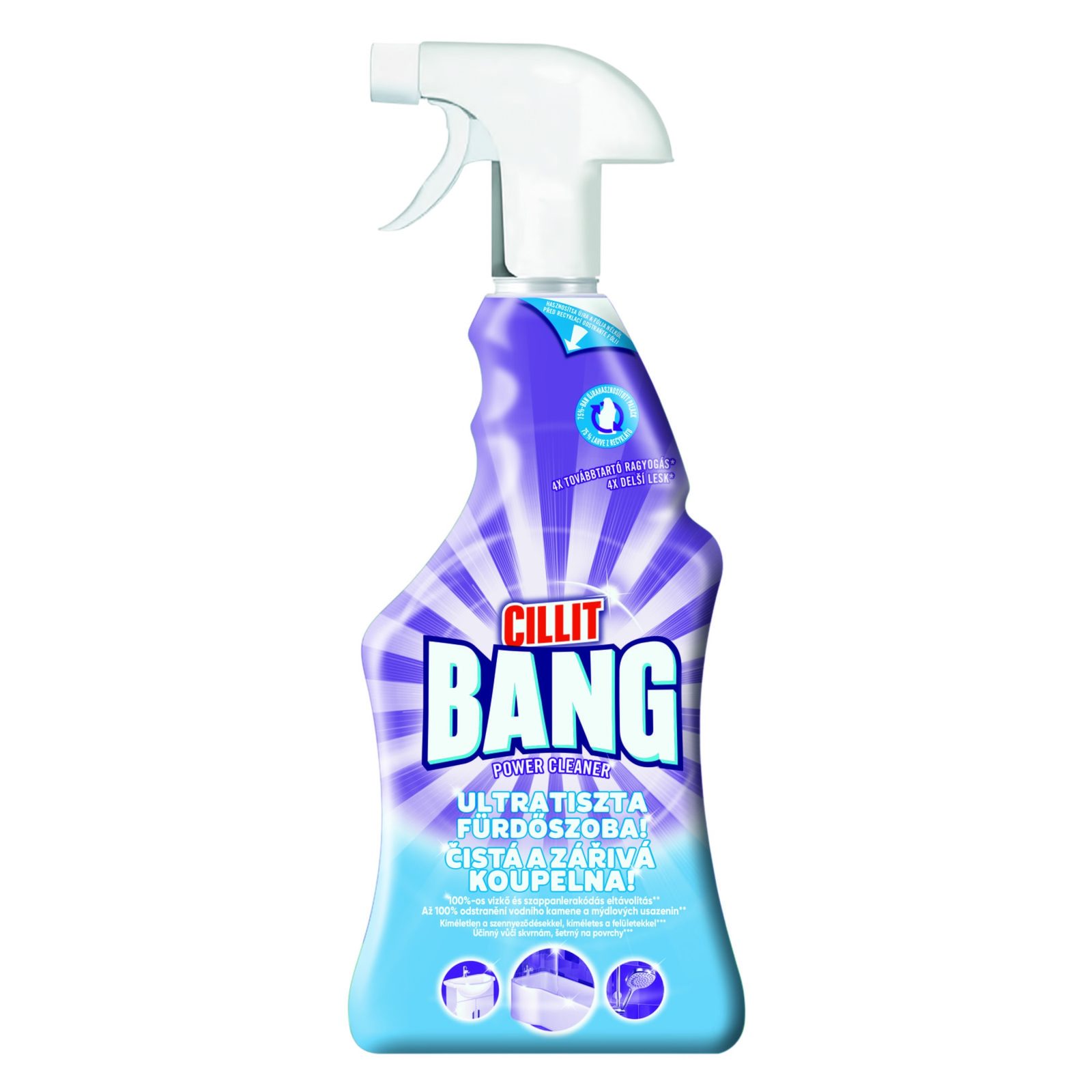 Set 2xSpray baie, Cillit Bang, 750ml - Solutii suprafete baie Set 2xSpray baie, Cillit Bang, 750ml