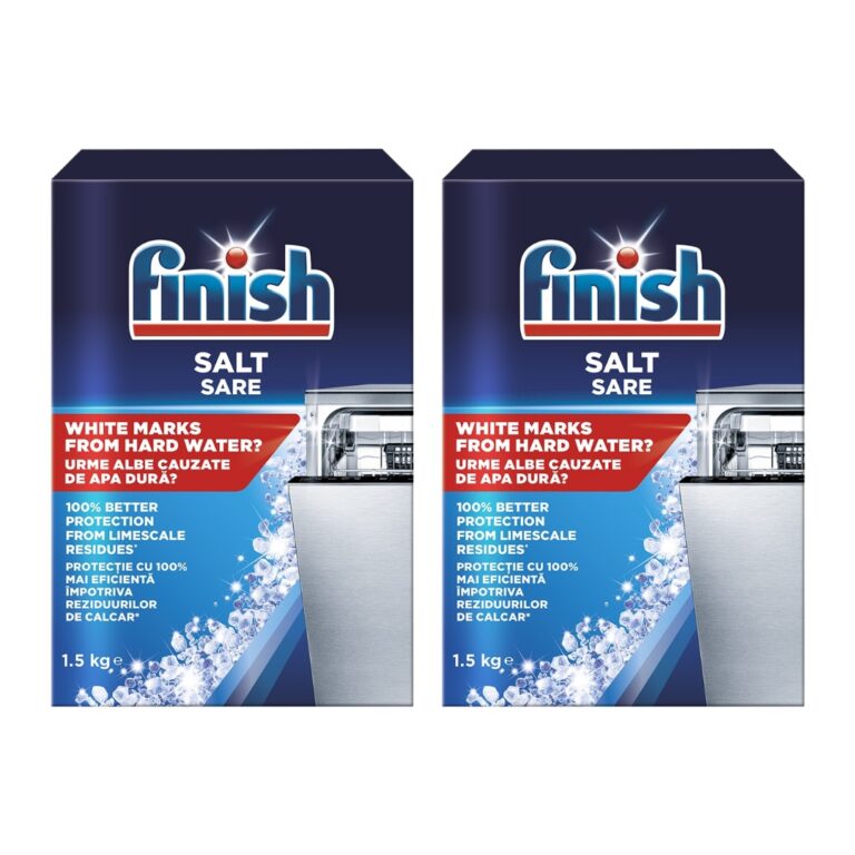 Pachet 2x Sare speciala pentru masina de spalat vase Finish, 1.5 kg