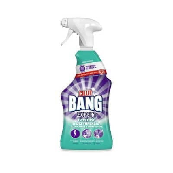 Cillit Bang Spray de Curatare si Dezinfectare, 750 ml, 99,9% Bacterii Eliminati, Miros Placut