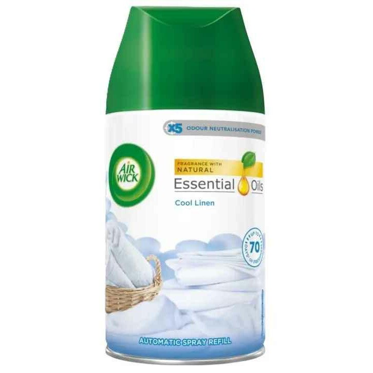 Odorizant camera Air Wick, refil 250ml, Cool Linen, parfum bumbac