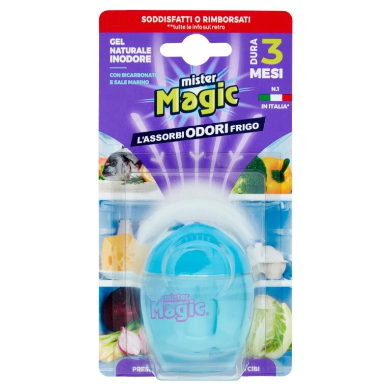 Absorbant Mirosuri Pentru Frigider Mister Magic cu Bicarbonat si Sare Marina, 40 g