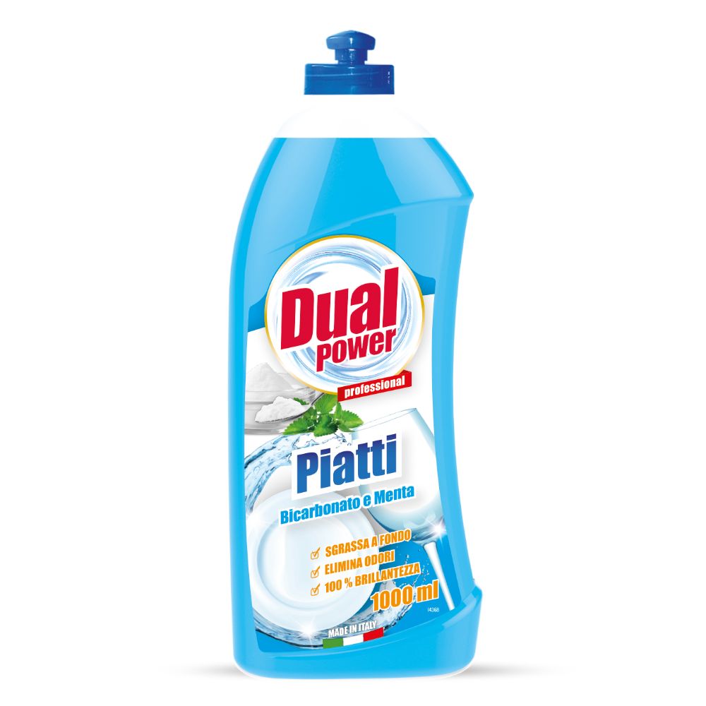 Detergent vase Dual Power Bicarbonat si menta 1000 ml - manual - Detergent vase Detergent vase Dual Power Bicarbonat si menta 1000 ml - manual