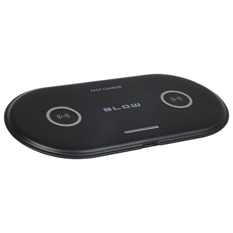 Incarcator wireless, Blow, ABS, Tehnologie QI, 10 W, Negru