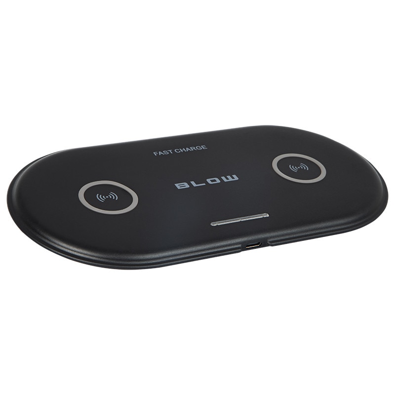 Incarcator wireless, Blow, ABS, Tehnologie QI, 10 W, Negru - Baterii, acumulatori si incarcatoare Incarcator wireless, Blow, ABS, Tehnologie QI, 10 W, Negru