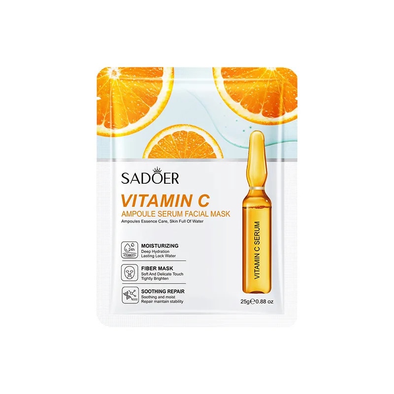 Masca Faciala Tip Servetel Hidratanta Cu Vitamina C, Sadoer, 25ml - Prosoape de hartie si servetele Masca Faciala Tip Servetel Hidratanta Cu Vitamina C, Sadoer, 25ml