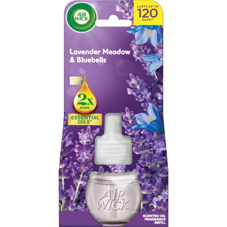 Odorizant Electric Air Wick Lavanda si Albastrele, 19 ml, 2x uleiuri esentiale naturale, pentru 120 zile