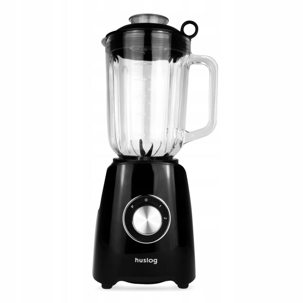 Blender Huslog, 1200W, 1.5L, negru, 2 trepte de viteza