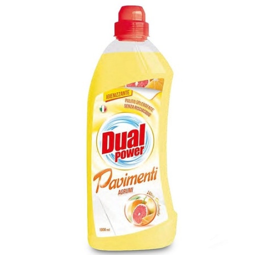 Detergent pardoseli DualPower citrice 1l - Solutie curatat podele Detergent pardoseli DualPower citrice 1l