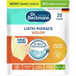 Servetele pentru spalare DR BECKMANN Magic Leaves, portocala si piersica, 20 buc