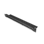 Patch panel gol 24 porturi 1U negru