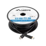 Rola cablu optic HDMI v.2.1, 30m, 8K-60Hz, tata-tata, Lanberg 43753, Ultra High Speed, DSC-10K, DSC, eARC, HDR10+