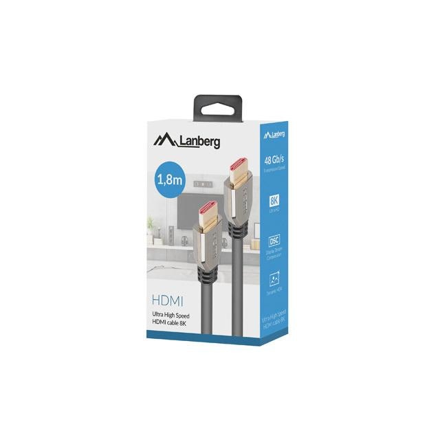 Cablu HDMI Lanberg, 1.8 m, Negru