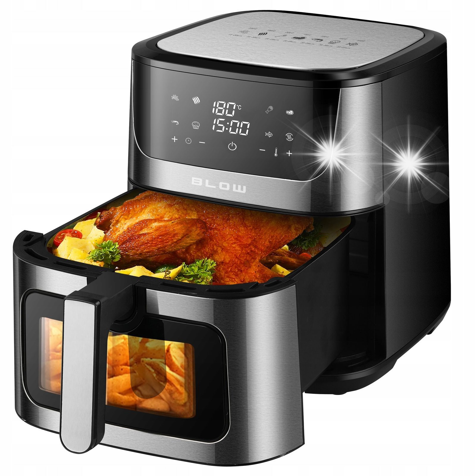 Friteuza Blow XL 8L 2500W, 2 Gratare, Design Modern, Fara Ulei - Friteuze Friteuza Blow XL 8L 2500W, 2 Gratare, Design Modern, Fara Ulei