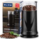 Macinator electric de cafea, BLOW, 200W, inox, capacitate 50g, design compact