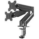 Suport monitor pentru birou Esperanza ERW020, 17"-27", 6kg/monitor Negru