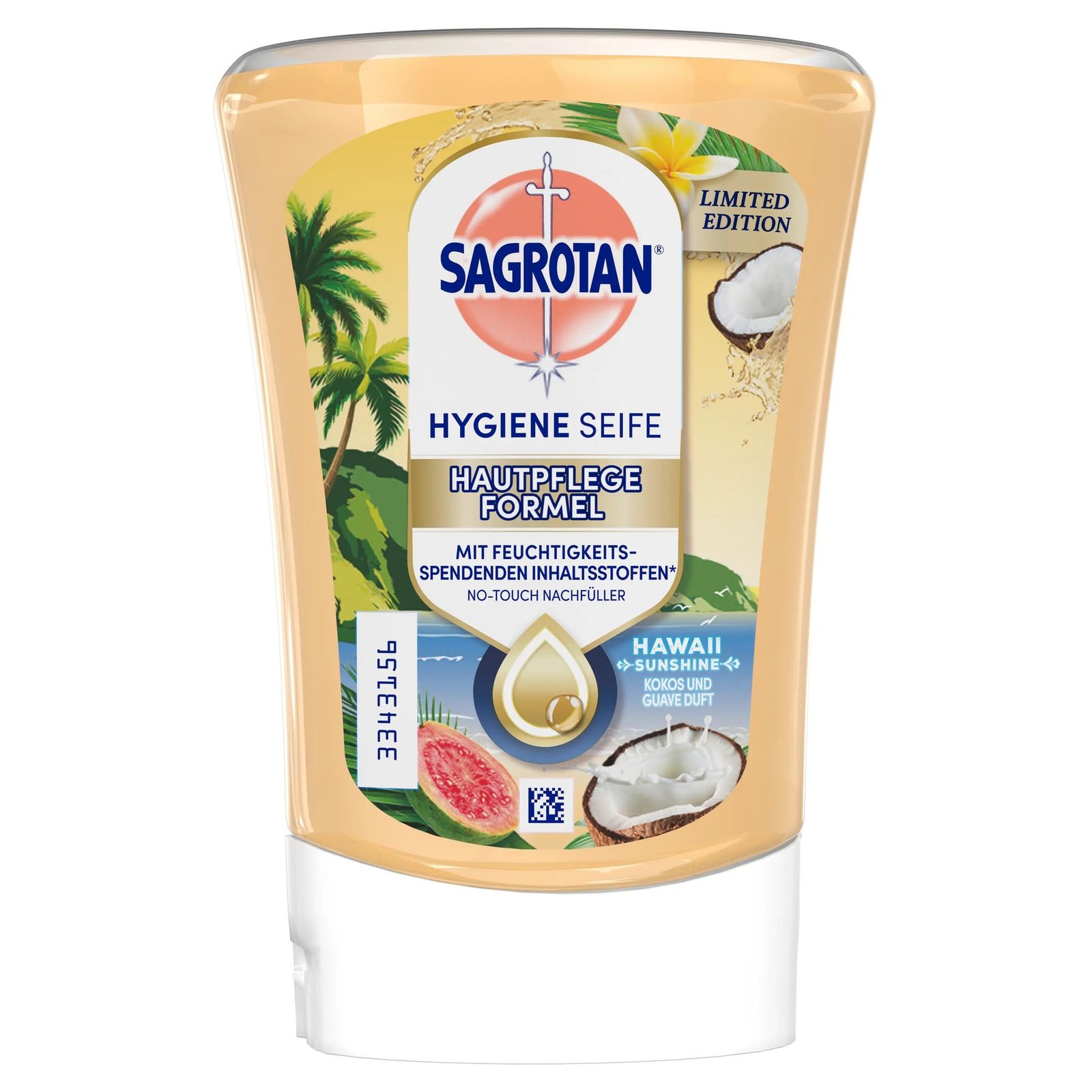 Rezerva sapun lichid antibacterian Sagrotan No Touch Hawaii Sunshine cocos & guava pentru dozatorul automat cu senzor - Sapunuri Rezerva sapun lichid antibacterian Sagrotan No Touch Hawaii Sunshine cocos & guava pentru dozatorul automat cu senzor
