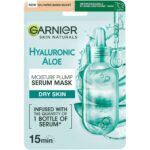 Masca servetel Garnier cu acid hialuronic si aloe vera pentru toate tipurile de ten, 28 g