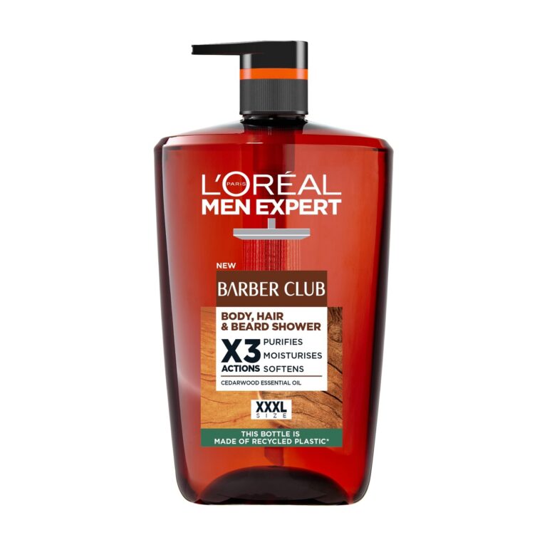 Gel de dus hidratant 5-in1 L'Oreal Paris Men Expert Barber Club pentru barbati - corp, fata, par, barba si hidratare