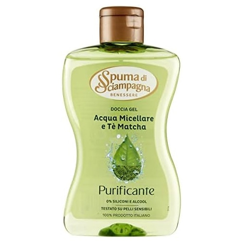 Gel de dus Spuma di Sciampagna Micellar Water & Matcha Tea, 300 ml, cu apa micelara si extract de Matcha - Geluri de dus Gel de dus Spuma di Sciampagna Micellar Water & Matcha Tea, 300 ml, cu apa micelara si extract de Matcha