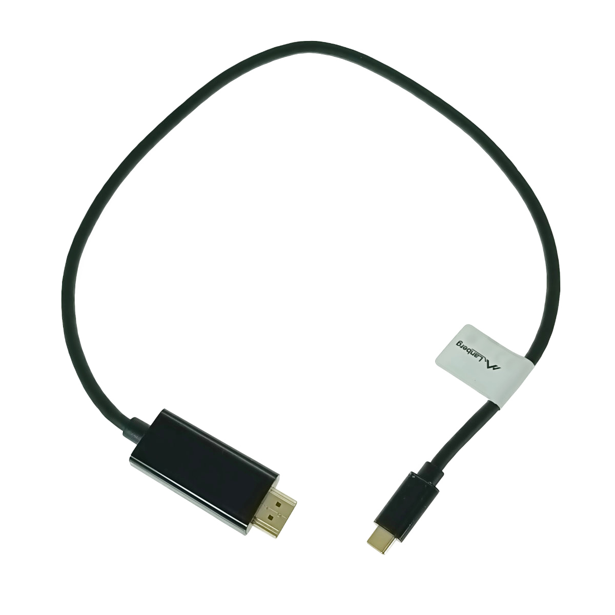Cablu adaptor USB-C tata la HDMI tata, USB 3.2 gen.2, HDMI 2.0, Lanberg 43675, FHD-144Hz, 4K-60Hz, 18Gb/s, 50cm, negru - Cabluri si adaptoare 23a1341dc11532d84422e9b611537aa5