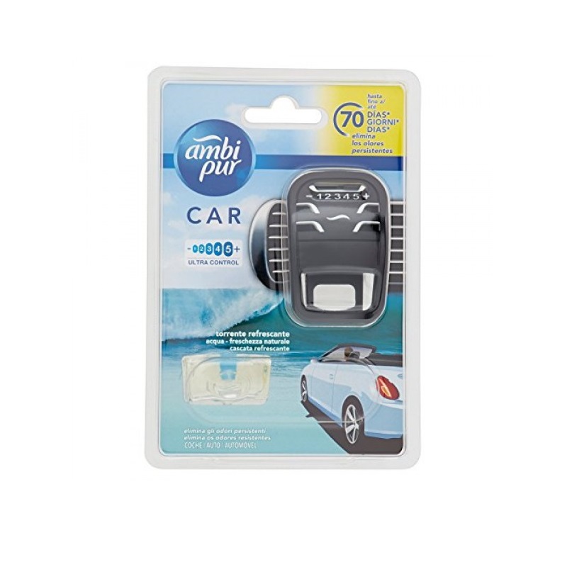 Odorizant auto, Ambi Pur Car, Ultra Control Aqua aparat + rezerva odorizant auto 7 ml - Odorizante auto 8370ff25144c8722e74aac19a5a1cdb4