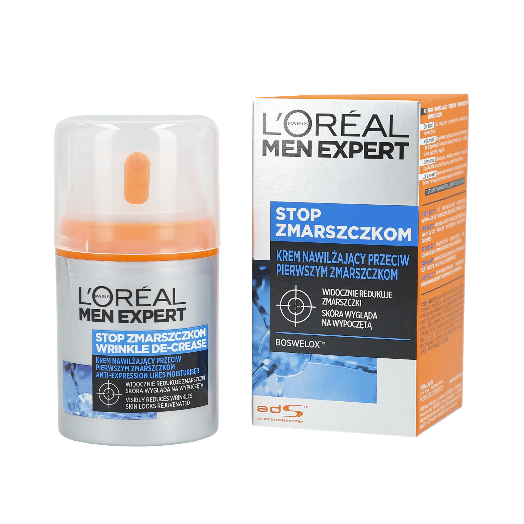 Crema de fata L'Oreal Paris Men Expert Wrinkle De-Crease, Anti-imbatranire, +35 ani, 50 ml - Creme de fata e2cc7760d44e4d532bf40c4b40311f51