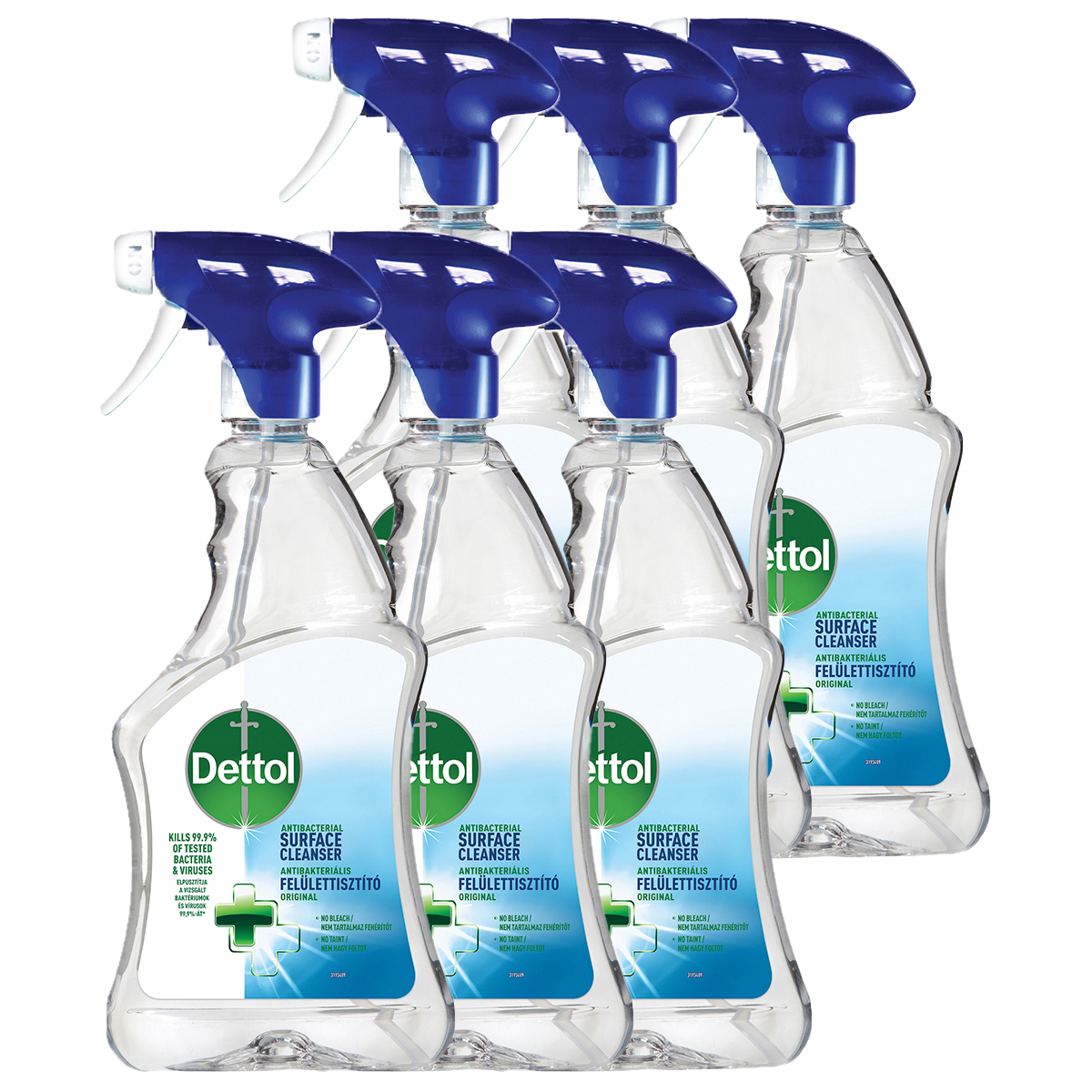 Spray de curatare a suprafetelor antibacterian Dettol Original, 6x750 ml - Detergenti universali f1483f3d2a426af6aa52adb9232b1a84