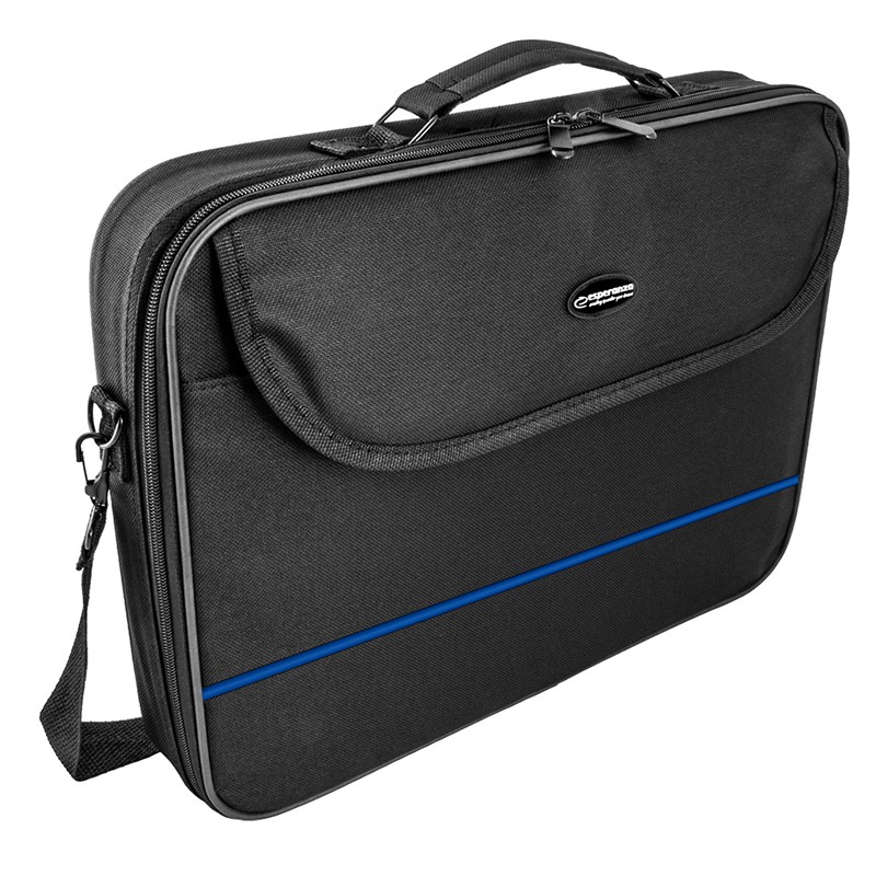 Geanta Laptop Esperanza ET101 Classic 15.6", Neagru-Albastru - Genti laptop 7e016185d4086dd2d6878271ba52cf41