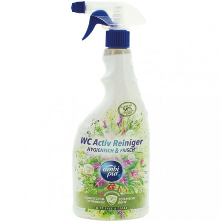 Solutie de curatat vasul de toaleta cu pompita Ambi Pur Salvie si Cedru, 750ml - Solutii suprafete baie 2c6aab0cc659d3b174b7e319328593e6
