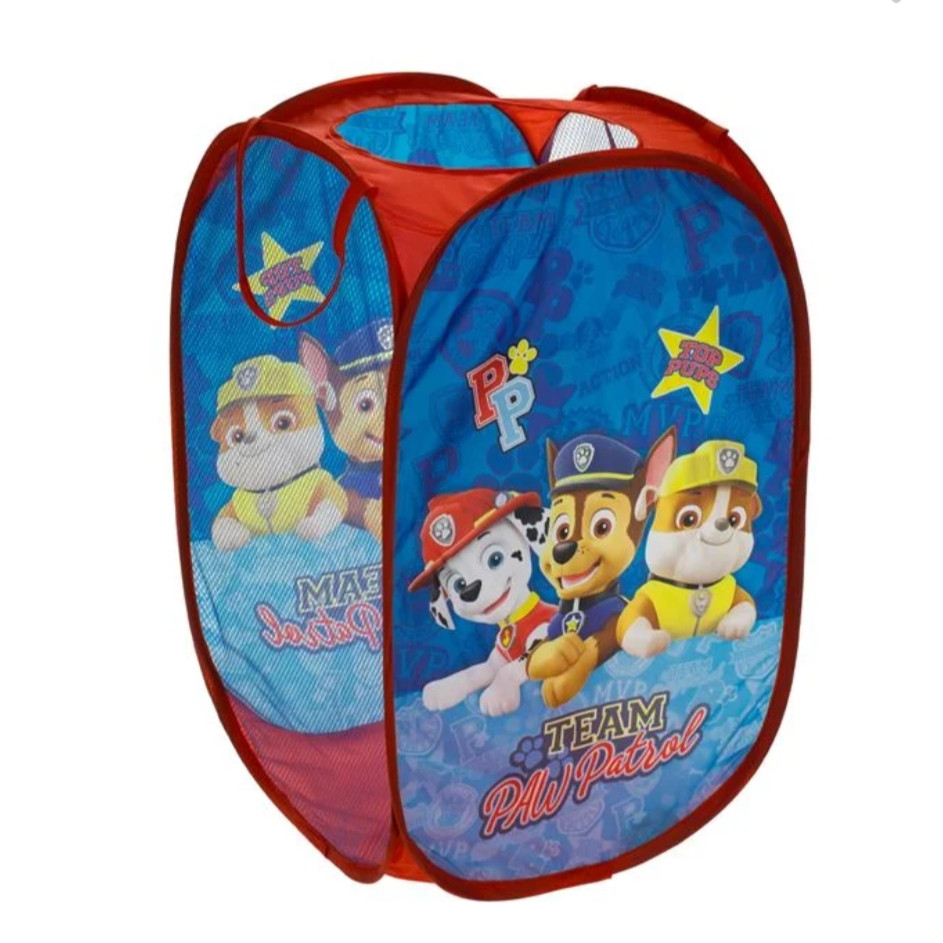 Cos pentru jucarii, pliabil, model Paw Patrol, textil, albastru/rosu, 36x36x58cm - Cutii depozitare b9a142d257ce1d2bab001cac55132506