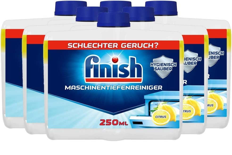 Solutie de curatare pentru masina de spalat vase Finish Lemon, 6 x 250 ml, 1.5 L - Detergent vase f85b6a32f406cabf9ffd836649133c4b