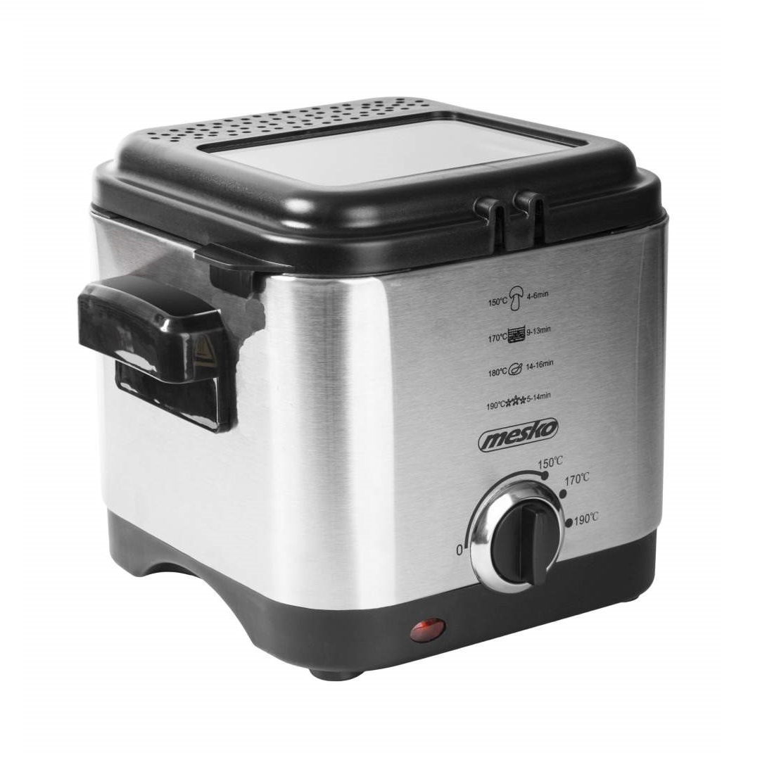 Friteuza cu ulei, Mesko, Otel inoxidabil, Crom/Negru - Friteuze ada6727528d17bd24715f421c8883d73