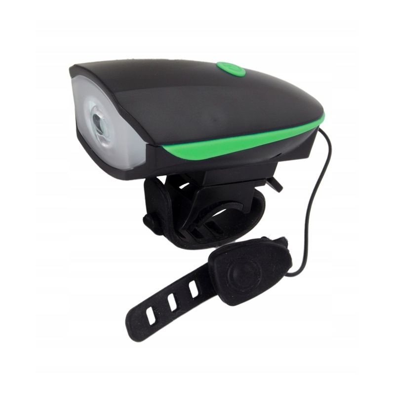 Far fata LED pentru bicicleta, Esperanza, 10.5x5.5x4.0 cm, Negru/Verde - Lumini bicicleta aed89f8beca5e720884a02516fb4d31b
