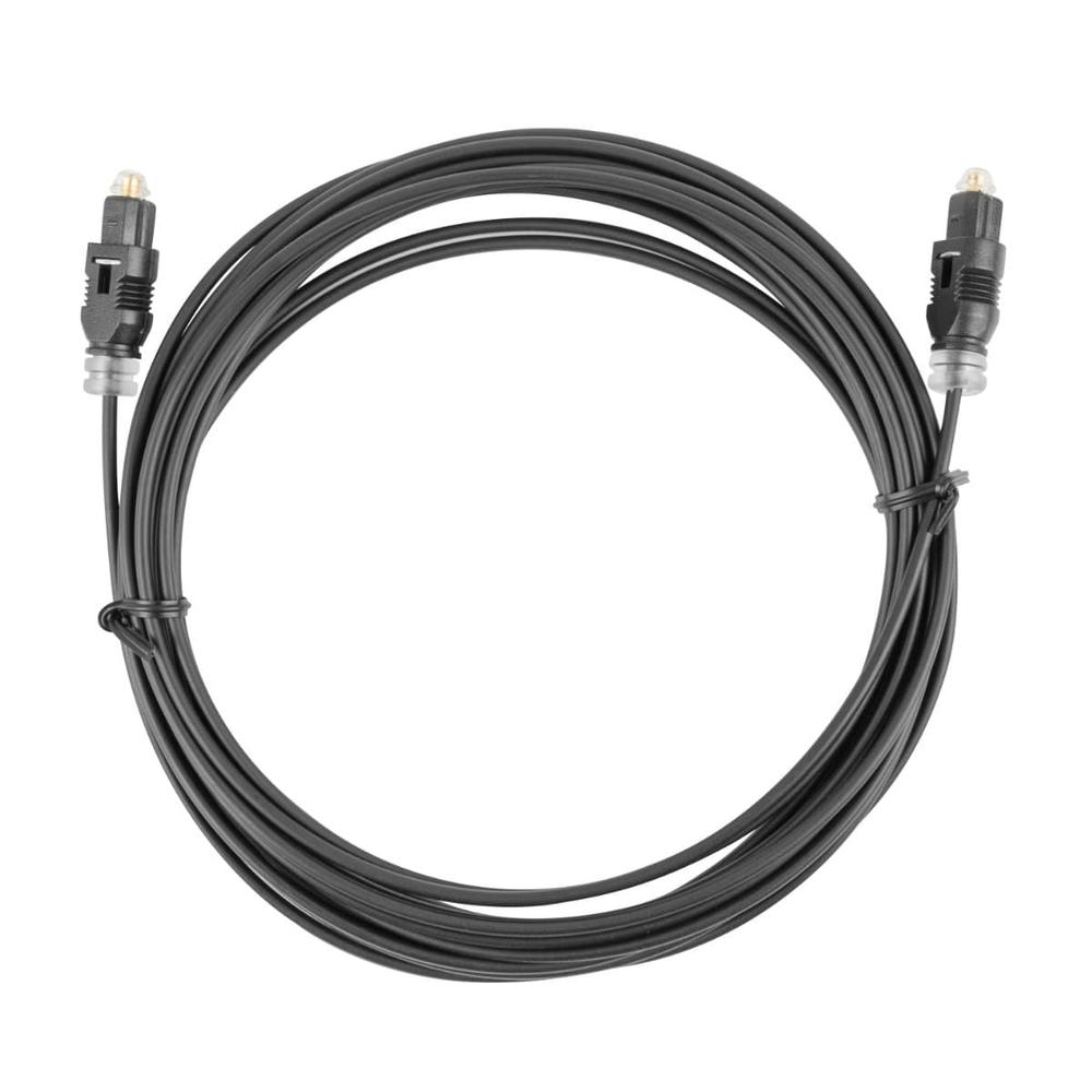 Cablu audio optic digital, lungime 3 m, Lanberg 42241, 2 conectori tip TosLink tata, negru - Cabluri si adaptoare 8526d458db044ab5758da4c25b4821e2