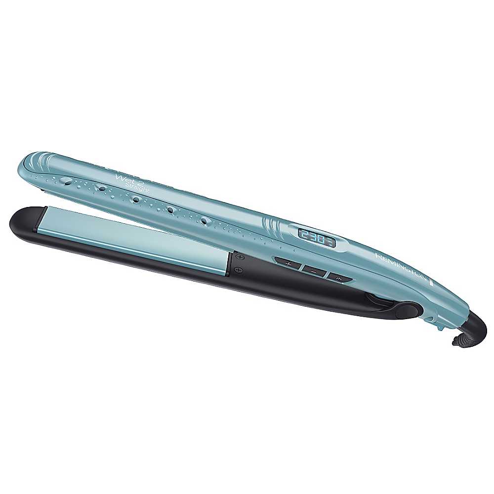 Placa de indreptat parul Remington Wet2Straight S7300, 230°, Invelis ceramic , Incalzire in 15 sec., Placi 110mm - Placi de indreptat parul 61ccc194ef7337015ae74c6b175b5b54