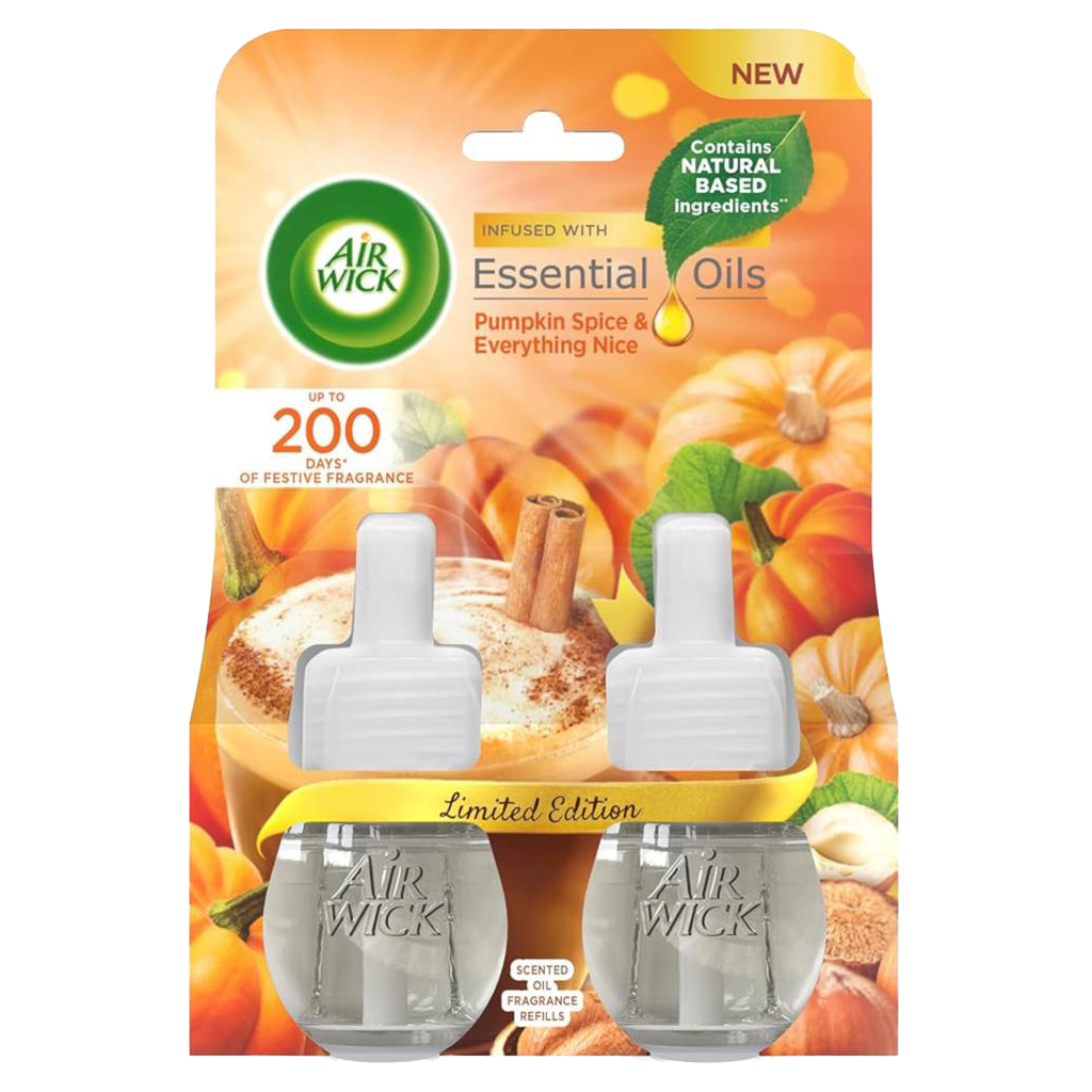 Rezerve pentru aparat electric Air Wick Pumpkin Spice&Everything Nice, 2x19 ml - Odorizant camera 996a2c6b38b4121f407e594260059358