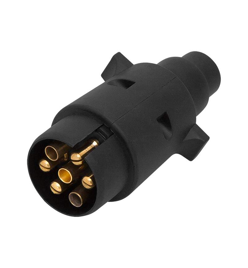 Priza Remorca Auto cu 7 Pini 12/24 V, Culoare Negru - Accesorii remorci auto f9da24da58cc27a6f8175e95a13445dd