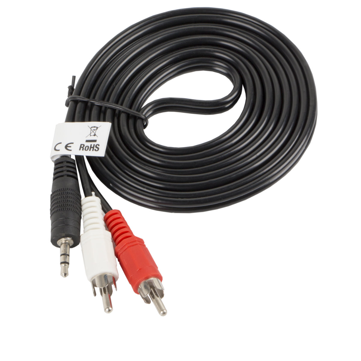 Cablu audio jack 3.5 mm 3 pin tata la 2 x RCA, 2 m, Lanberg 41402, stereo, negru - Accesorii Audio Hi-Fi 0e263c1beddb95e1c79c228883982518
