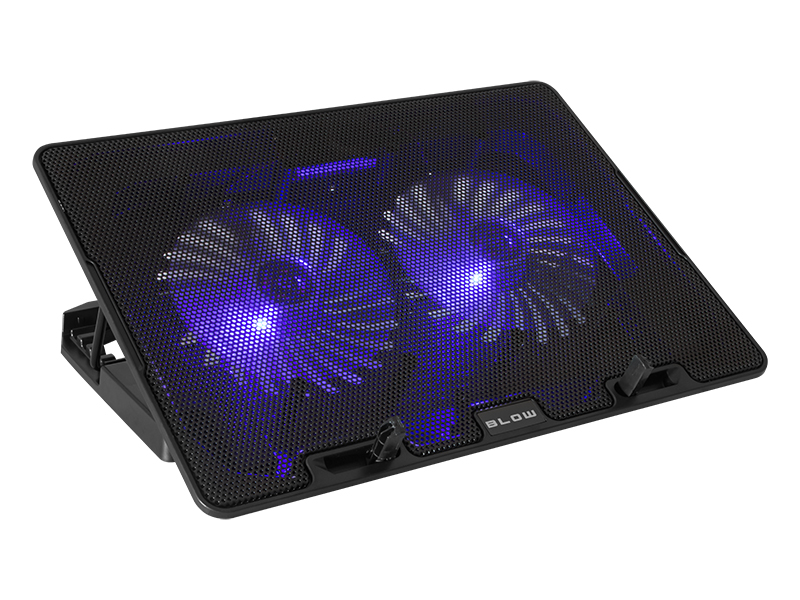 Cooler pentru laptop, Blow, 2 ventilatoare, 355x255x30mm, Negru - Standuri/Coolere notebook 64c96f0dd26c31a07d54a3dc8231965b