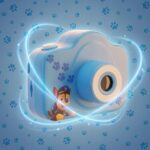 Aparat Foto Digital Pentru Copii PATRULA Catelusilor CHASE, VGA, 720p, 1080p, slot 32Gb, Albastru