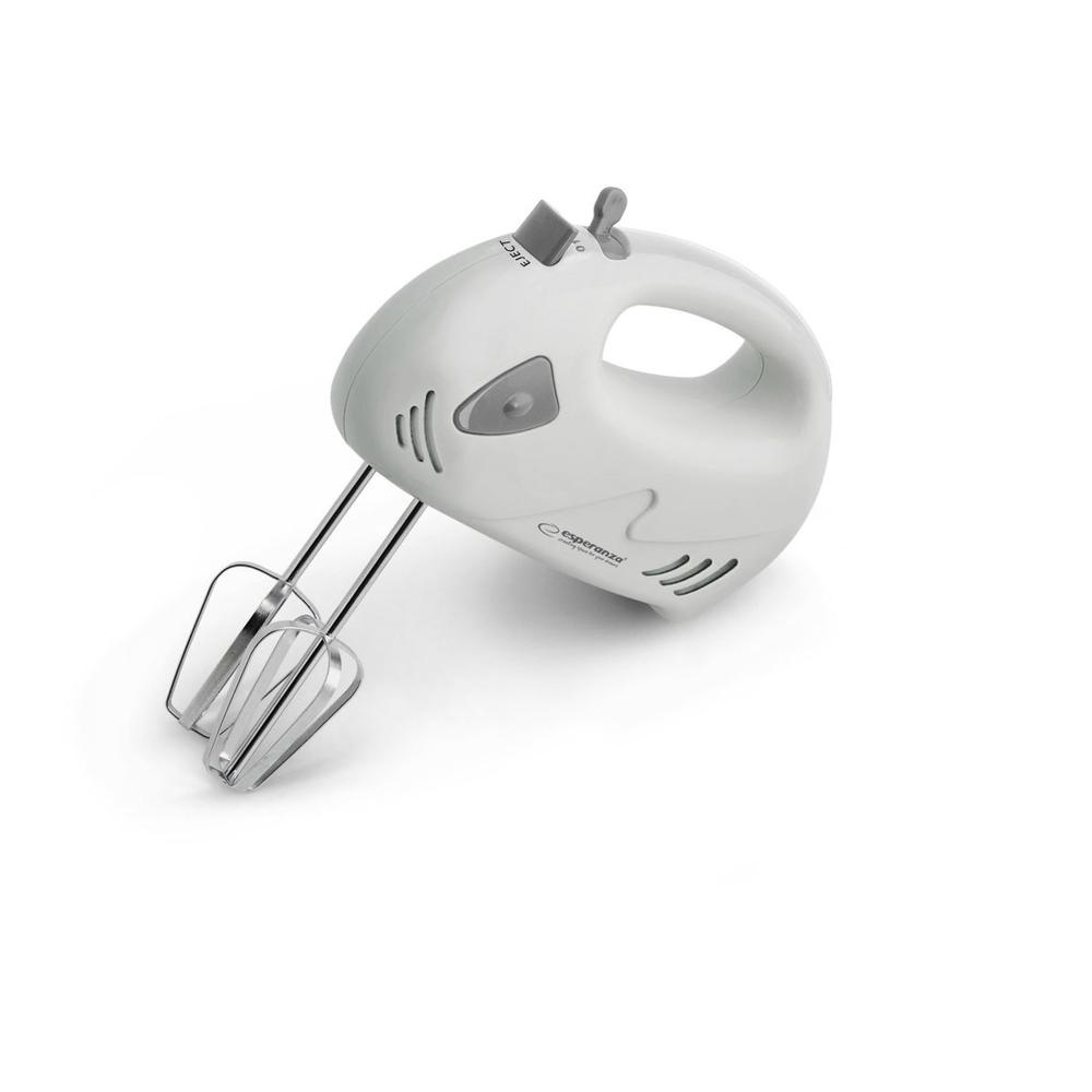 Mixer de mana Esperanza EKM007WE MUFFIN, 150W, 7-viteze, Alb-Gri - Mixere aac1eb283b99897b8f6f54afd984ea3c