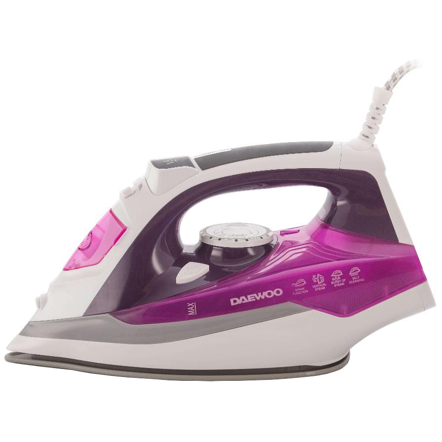 Fier de calcat Daewoo DSI20P, Talpa ceramica, 2400 W, 350 ml, 55 g/min, abur vertical, auto curatare, maner cauciucat - Fiare, statii & aparate de calcat cu abur ea2f882949606e816bf27b4fc6756dc4