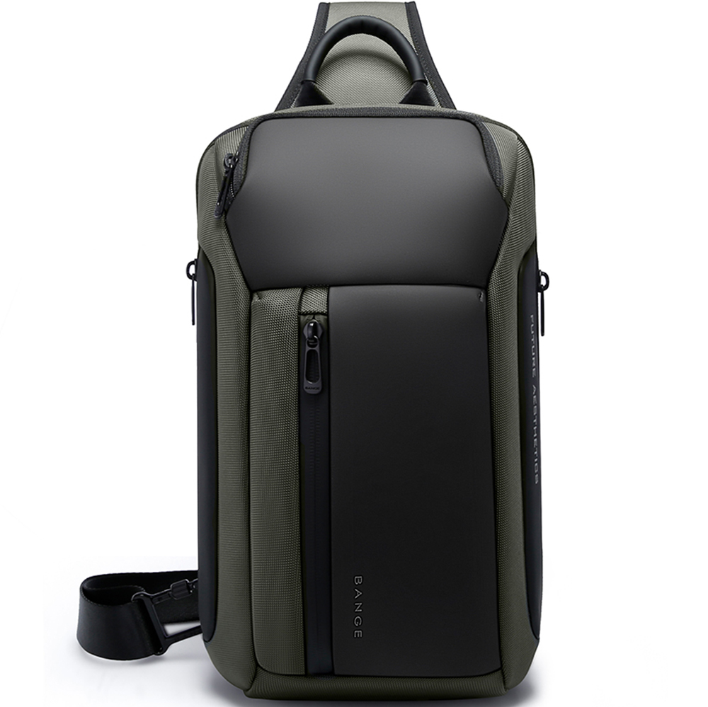 Rucsac crossbody unisex, futuristic din poliester rezistent la apa, cu o bareta stinga dreapta - Genti barbati b0fa7c0e4dcc9e21e5aa007bc7664c65