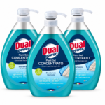 Set detergent de vase Dual Power 3x1L bicarbonat, lichid