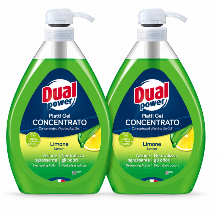 Set 2x Detergent Vase, Gel, Super-Concentrat, Dual Power, Delicat, 1L