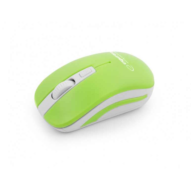 Mouse wireless Esperanza Uranus 4D 2.4GHz, USB, alb/verde - Mouse c3046225ddf56808b9511dc36d12072d
