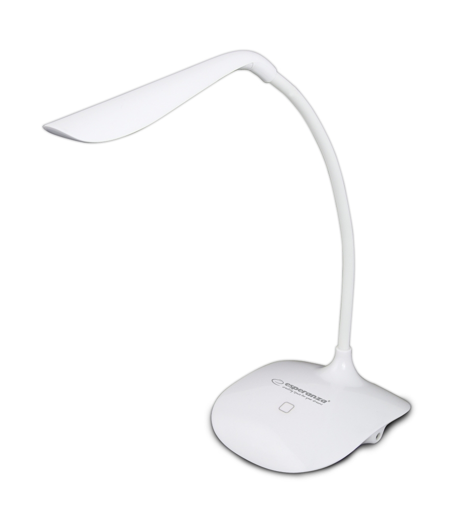 Lampa LED, Esperanza Acrux ELD103W, brat flexibil 21 cm, alimentare duala, cablu 110 cm, 4 x AAA, alba - Veioze si lampi 399c80e052674c113652207e8f36b3e3