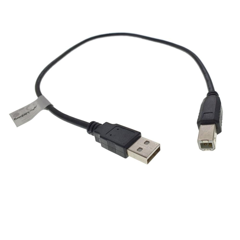 Cablu USB 2.0 pentru imprimanta, Lanberg 42867, lungime 50cm, USB-A tata la USB-B tata, negru - Accesorii imprimante 7fc345ebb54ee52f18bd72780ee2b3c7
