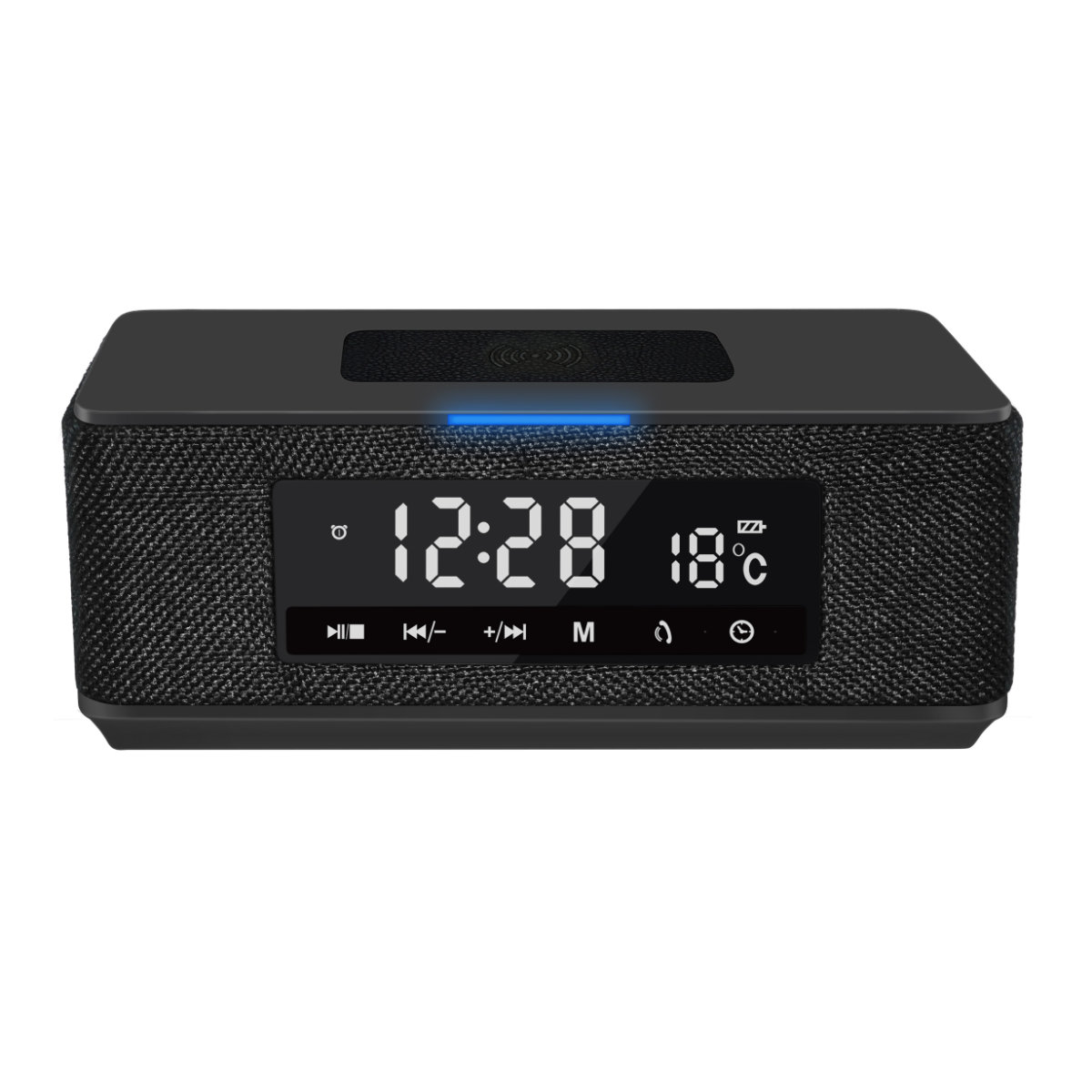 Boxa Platinet 44799, 10W, Bluetooth v4.2, incarcare Qi, Ceas, USB, microSD, FM, baterie 3600 mAh, neagra - Boxe Portabile 495b19d792dd52288d3eff4a3d53438a