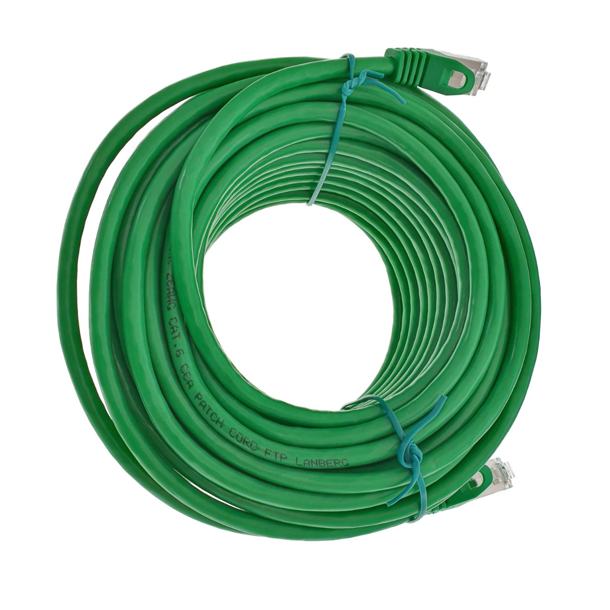Cablu ecranat FTP, Lanberg 41918, cat 6, mufat 2xRJ45, lungime 20m, AWG 26, 250 MHz, de legatura retea, ethernet, verde - Cabluri si accesorii 2d0fa3d3d4367588558fdcb0619cda02